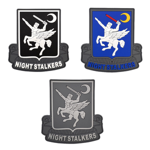 NIGHT STALKERS Nightcrawler Badge d'insigne tactique en caoutchouc souple écologique 3D résistant à l'eau 8,5x8,9cm Triangle - Product Image 1