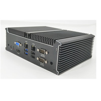Châssis industriel embarqué INYUDA 2DDR4-3200 RAM 12e/13e génération I5/I7 double LAN 6*COM Slot M.2 2.5 pouces SATA HDD HD+VGA Display