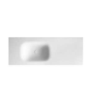 Kamalu KLIT-1300SS 135cm lavandino bagno solido superficie incassata Design - Product Image 1