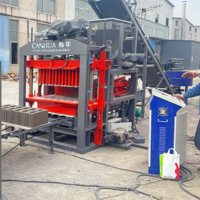 Mesin Pembuat Blok Otomatis QT4-25, Mesin Pembuat Blok Beton, Mesin Pembuat Bata, Harga China, Multifungsi