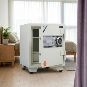Caja Fuerte Eléctrica Mini HOSHANG HS-61E BLANCA, Nueva, para Hotel y Hogar, con Cerradura de Llave, Construcción Segura de Metal y Acero, Superventas - Product Image 3