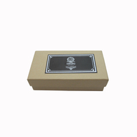 Boîte en papier kraft brun personnalisée, 6 compartiments, dessus transparent, boîte d'emballage à tiroir doré à emporter pour boulangerie, chocolat, en-cas