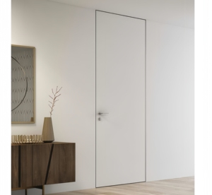 2025 cài đặt trang web Pháp Châu Âu rắn gỗ nội thất cửa ẩn bí <span class=keywords><strong>m</strong></span>ật tường với gương cho phòng ngủ - Product Image 1