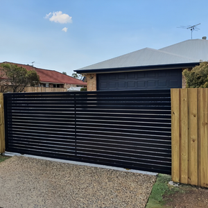 Clôture en aluminium à piquets, modèles à sommet plat et à sommet rond, revêtement en poudre blanche pour jardin, maison, patio, allée - Product Image 1