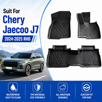 Tapis de sol de voiture personnalisés 5D 3D en TPE, toutes saisons, imperméables et inodores, pour Chery Jaecoo J7 PHEV 2024-2025 RHD