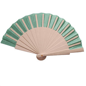 BSBH Ventilateur à main en bambou pliant en bois <span class=keywords><strong>de</strong></span> haute qualité Mini petit ventilateur <span class=keywords><strong>de</strong></span> 6 pouces avec pochette Ventilateurs à main pliants personnalisés - Product Image 5