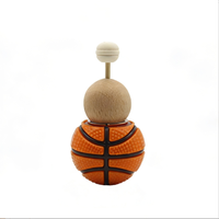 Bouteille vide d'aromathérapie pour voiture, souvenir de basketball, décoration créative sphérique pour rétroviseur intérieur, 6 ml