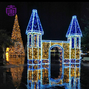 Large Outdoor Christmas Castle Decoration with LED Illumination for Theme Park Resort and Holiday <b>Light</b> Displays - Product Image 5