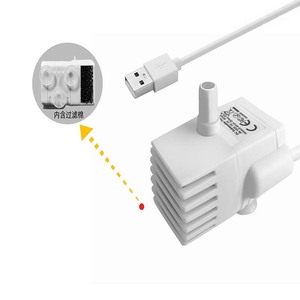 Bomba de agua sumergible de CC para fuente de agua para mascotas, alimentada por USB, modelo de escritorio de plástico blanco JN 1020 - Product Image 2