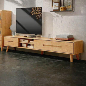 Meuble TV <span class=keywords><strong>JYN</strong></span>, meuble de rangement moderne et minimaliste en chêne, meuble mural pour TV, meuble de sol en bois de petite taille pour salon - Product Image 3