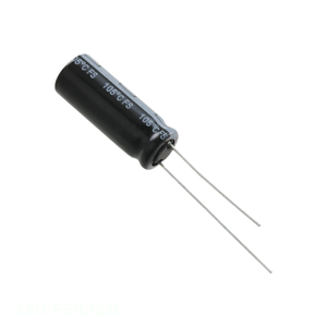 Condensador de Canal de Fabricante, Tipo Through Hole, Aluminio, 1200uF, 20%, 16V, Radial, 1200 uF, EEU-FS1C122L - Product Image 1