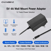 Adaptateur d'alimentation à découpage AC/DC 5V 4000mA 20W pour Jetson Nano, Atomic Pi, DAC, Raspberry Pi, Graco Swing, adaptateur d'alimentation 5V 4A