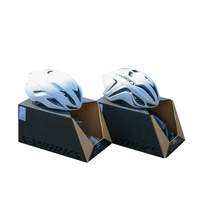 Großhandel Einzelhandelsfertige Helmbox Mattschwarz Schräge PDQ-Display-Verpackungsbox Langlebiger Karton für Sicherheitssportausrüstung