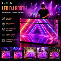 Console de DJ portable P1.86 LED avec écran vidéo incurvé pour boîte de nuit, bar, scène, événement, spectacle en direct