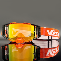 Lunettes de course tout-terrain personnalisées pour motocross, avec lentilles interchangeables, protection UV 100%, lunettes MX