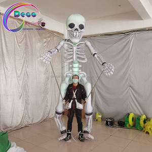 Tissu polyester populaire européen 3.5m de haut squelette gonflable homme sautant avec LED pour les performances de la parade de <span class=keywords><strong>rue</strong></span> d'Halloween - Product Image 6