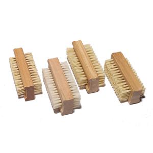 Brosse à ongles en bois en gros, double face, brosse de nettoyage <span class=keywords><strong>naturelle</strong></span> pour ongles, brosse de nettoyage pour ongles écologique, personnalisation acceptable - Product Image 1