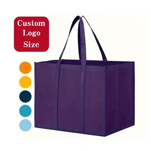 Factory Wholesale Reusable Non-Woven <b>Tote</b> <b>Bags</b> Eco-Friendly Foldable Design Custom Logo Laminated for Groceries Clothes Shopping - Product Image 1