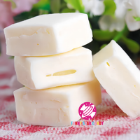 Bonbons chinois emballés individuellement, bonbons en vrac, bonbons au lait frais, forme de cube, bonbons à mâcher moelleux