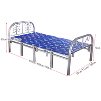 Lit Simple Pliant Métallique Abordable pour Camping, Maison, Chambre, Bureau, Sieste – Meuble à Assembler, Meilleures Ventes