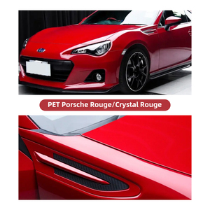 <span class=keywords><strong>Film</strong></span> Vinyle Adhésif pour <span class=keywords><strong>Voiture</strong></span> en Matériau PET Supérieur, Effet Métallique Galvanisé, Rouge Carmin Cristallin, <span class=keywords><strong>Film</strong></span> de Couleur pour <span class=keywords><strong>Voiture</strong></span>, Style Métallique - Product Image 5