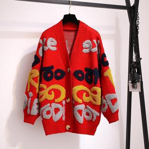 Suéter de punto femenino personalizado de fábrica, cárdigans de otoño e invierno, suéter de punto de moda suelto, chaquetas suaves, Top para mujer - Product Image 5
