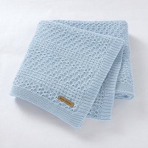 2026 Mimixiong Best Selling Knitted Baby Blanket <strong>Super</strong> Soft Cotton Swaddle Blanket for Boys &amp; Girls Unisex for <strong>Crib</strong> &amp; Swaddling - Product Image 5