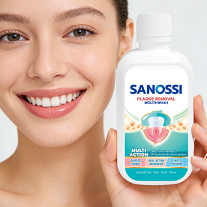 SANOSSI 248ml Plaqueentfernende Mundspülung Tiefenreinigung des Atems Bakterienhemmendes Mundpflegeset Helicobacter Pylori Mundwasser - Product Image 1