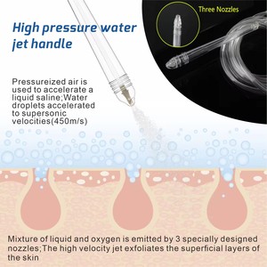 Máquina de Tratamientos Faciales y Capilares con Hidro-Oxígeno a Alta Presión, Pistola de Pulverización Aqua Peeling, Inyector Hidratante - Product Image 4