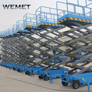 6m 8m 10m 12m 14m elektrische bewegliche Scheren heber hydraulische mobile elektrische Scheren bühne für Luft arbeiten - Product Image 2