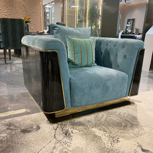 أثاث غرفة معيشة إيطالي حديث مع طاولة قهوة أثاث غرفة معيشة فاخر حديث من نسيج nubuck - Product Image 3