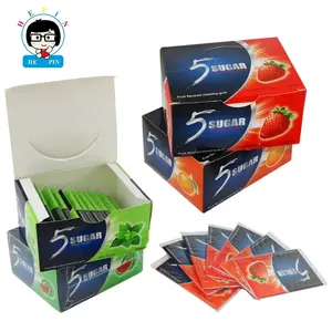 Wholesales Factory Direct 5 Stick Watermelon Banana Orange Strawberry Fruit Sugar Chewing Gum