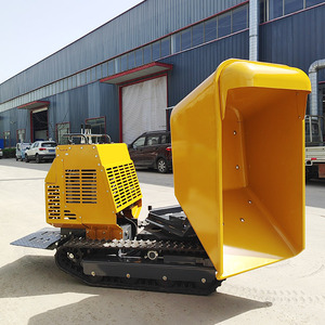 Небольшой бензиновый гусеничный самосвал мини Резиновый самосвал 1200 кг машина для продажи - Product Image 1