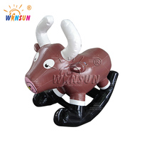 Winsun Buffle à bascule gonflable, motif animal (cheval, cerf), en PVC, ignifuge, imperméable, installation facile, taille personnalisable, pour jeux