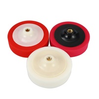 Éponge de polissage en mousse pour voiture de 150 mm, rouge, pour lustrage des roues et l'entretien des détails