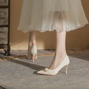 Zapatos de Tacón Alto de Cuero para Mujer, Estilo 2026, Diseño de Punta Puntiaguda, Cómodos, Impermeables, con Plataforma - Product Image 3