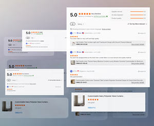 ستائر تول من الكتان الخشن لغرف النوم أنيقة وأنيقة من نوع المنتجات - Product Image 5