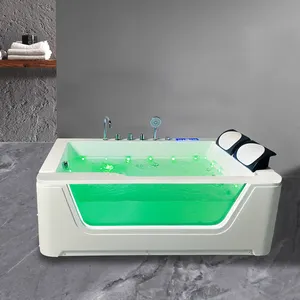 Top seller cheap price comfortable whirlpool massage acrylic bathtub with place it in the bathroom