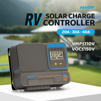 Contrôleur solaire intelligent MPPT 20A 12/24V pour usage domestique et en camping-car, prend en charge la personnalisation OEM ODM et la vente en gros