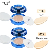 TUZ Collagen Cushion Foundation Refill Tahan Lama Anti Luntur Melembapkan Menyamarkan Noda Krim BB/CC Model 0402 Cross-Border