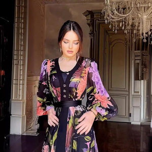 Vente en gros Asie 2025 été mode élégance tempérament nouvelle robe à manches longues pour femmes - Product Image 4