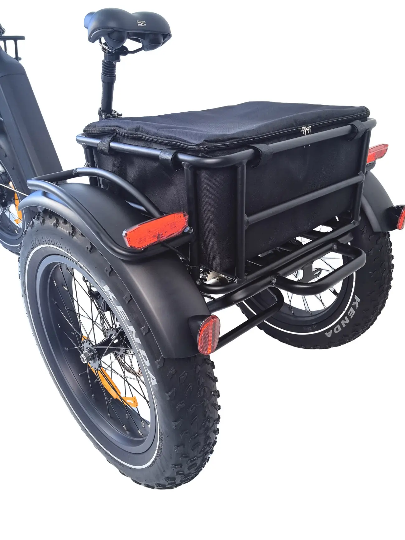 QUEENE/20 inch folding electric trike fat tire 3 wheel Electric Tricycle three wheels adult cargo electric bike
