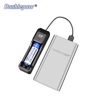 Chargeur de batterie USB à fente unique Doublepow Electric UK03 4.2V/3.7V Chargeur USB 10440 Chargeur de batterie Li-ion 3.7V
