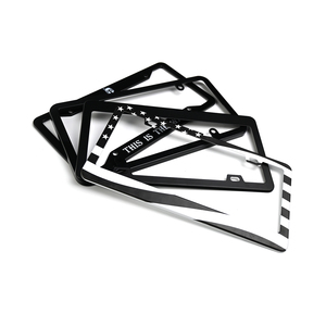 Support de <span class=keywords><strong>plaque</strong></span> de voiture en plastique chromé galvanisé de taille standard personnalisée cadre de <span class=keywords><strong>plaque</strong></span> d'<span class=keywords><strong>immatriculation</strong></span> <span class=keywords><strong>avec</strong></span> <span class=keywords><strong>logo</strong></span> - Product Image 5