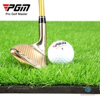 Tapis de golf PGM pour usage domestique, à gazon long et à fond en EVA haute élasticité, conçu pour la pratique du golf et le jeu sur le parcours