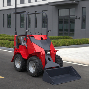 Free Shipping Small <b>Cheap</b> Skid Steer With <b>Bucket</b> Different Skidsteer Bagger Mini Free Shipping HONGSHAN 1ton 1000kg Mini Skid St - Product Image 2