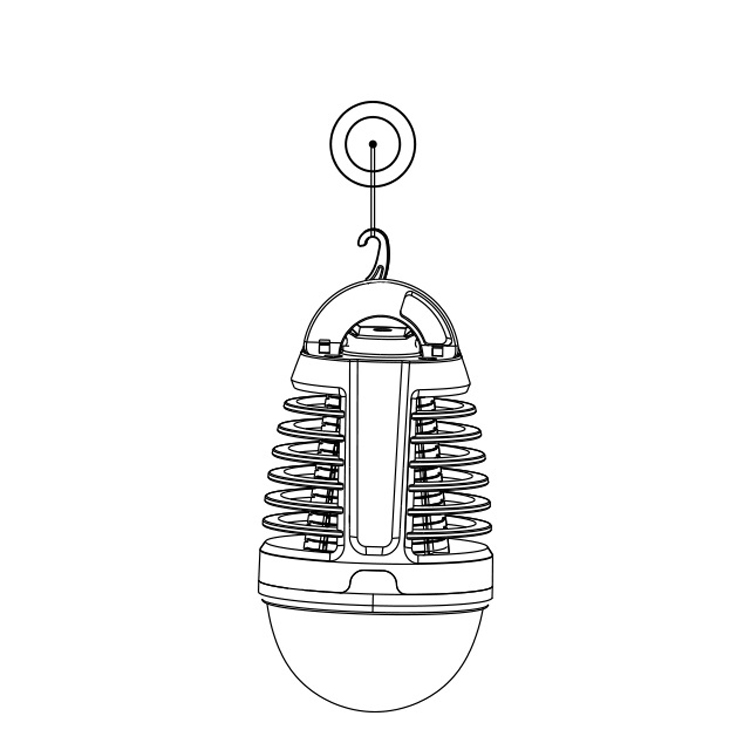 Dayang Indoor Pest Control Pest Electric Bug Zapper USB Rechargeable LED Electric Mosquito Killer Lamp