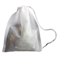 Lot de 100 Sachets de Thé Vides en Tissu Non-tissé de Qualité Alimentaire pour Emballage en Vrac
