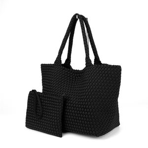 <span class=keywords><strong>Sac</strong></span> à main tissé <span class=keywords><strong>de</strong></span> <span class=keywords><strong>luxe</strong></span> pour femmes, taille <span class=keywords><strong>XXL</strong></span>, poignée, couleur bonbon, <span class=keywords><strong>sac</strong></span> fourre-tout tendance, style estival, grand <span class=keywords><strong>sac</strong></span> fourre-tout en néoprène en nylon - Product Image 4