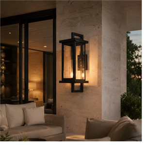 Modern Outdoor Solar Wall Mounted Classic <b>Lantern</b> Waterproof Led Exterior Wall Light - Product Image 1